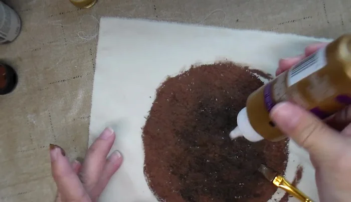 Let glue and seeds dry overnight.