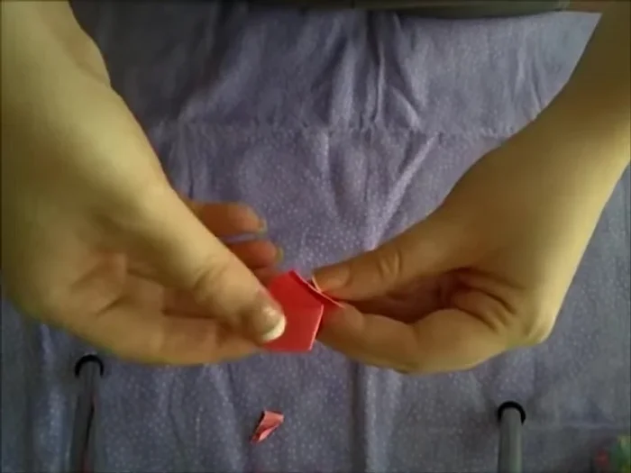 Cut the remaining tab and tuck it into the pocket.