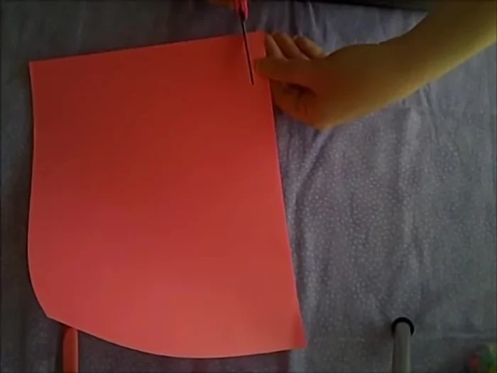 Cut a half-inch wide strip of paper. Ensure it's straight.