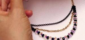 Layered Necklace Tutorial: Drape Chain & Beading Wire Technique
