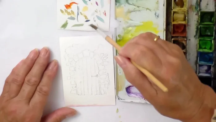 Add shadows under the stones to enhance the three-dimensional effect.