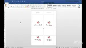 DIY Place Cards: The Fastest Microsoft Word Method