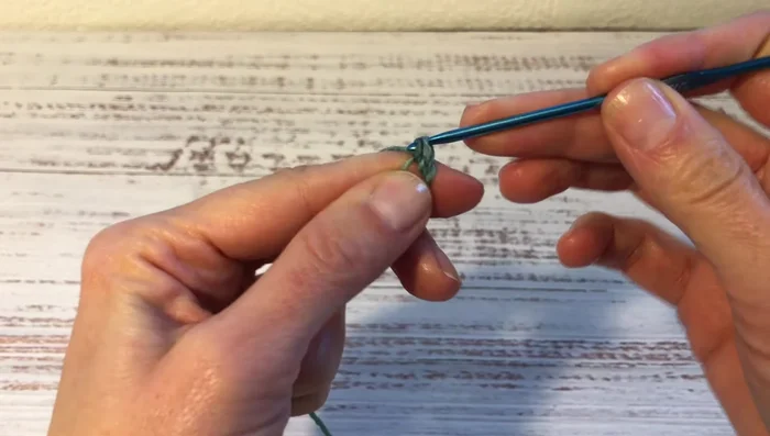 Continue crocheting in the round without joining. In the first stitch of the first round, make two single crochets. Repeat around. (Second round with 12 single crochets)