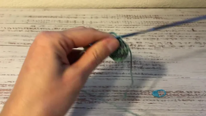 Round six: Two single crochets into the first stitch, then alternate one single crochet, two single crochets. (36 single crochets)