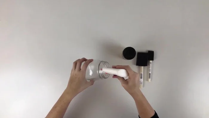 Shake in crystal glitter, ensuring the glue is completely covered.