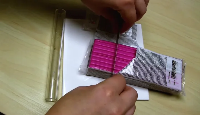 Estimate and prepare the clay amount. Warm up and condition the clay using your preferred method (pasta machine is faster).