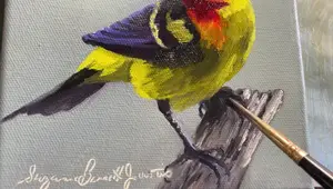 Western Tanager Oil Painting Tutorial: A Step-by-Step Guide