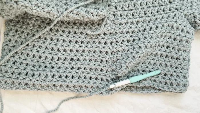 Slip stitch, tie off, and weave in ends. Optionally, add a single crochet border.