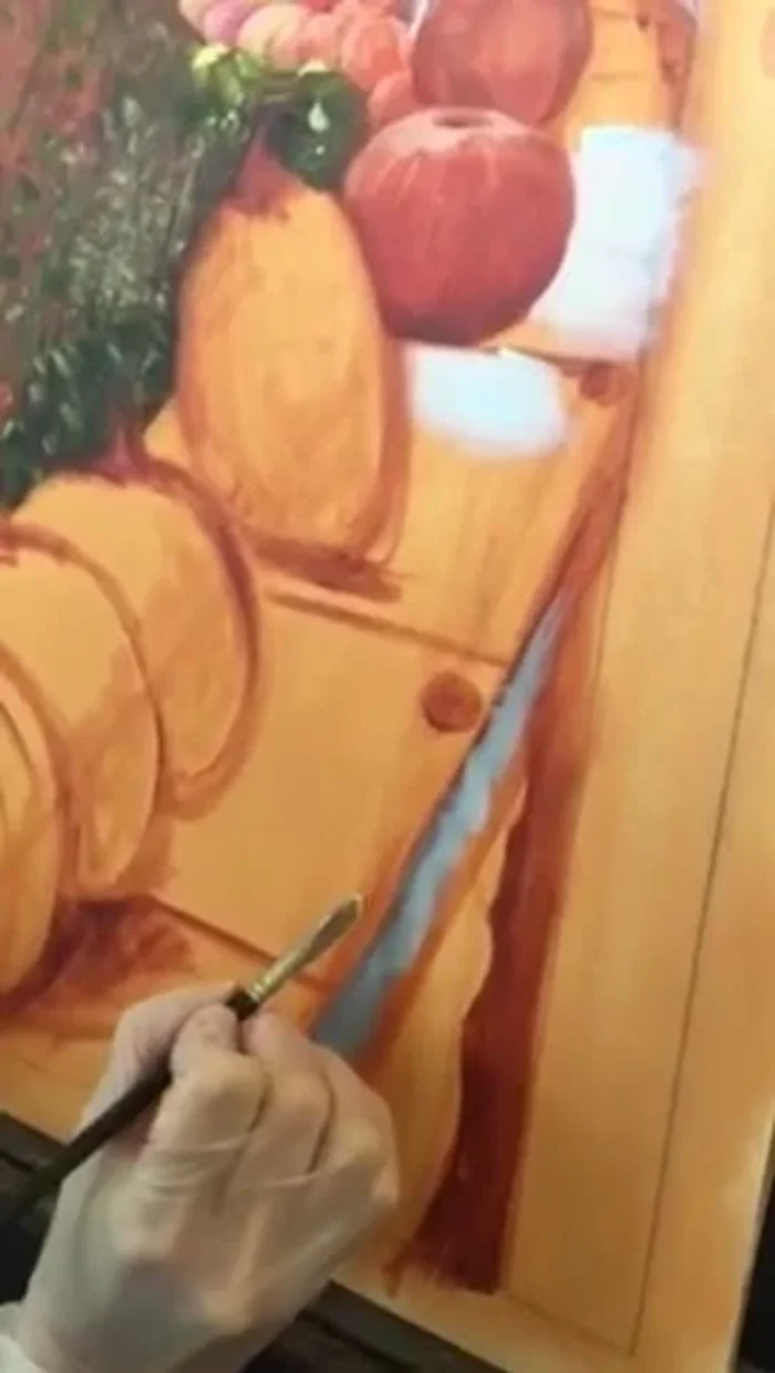 Apply highlights: Add highlights by using pure white close to the edges, stroking in the same manner as the texture strokes.