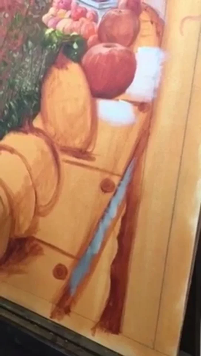 Sharpen edges: Use a darker mixture (raw umber) to refine and define the edges of the slate, creating contrast.