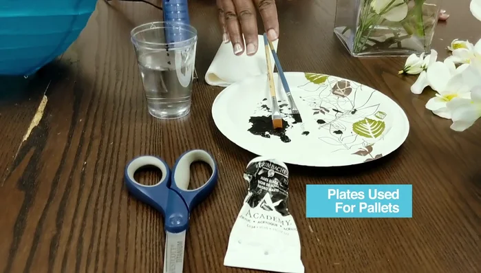 Prepare your materials: Deconstruct flowers and lay them on a table.