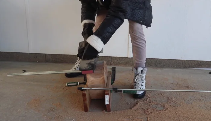 Random orbital sanding (120 grit, then 220 grit)