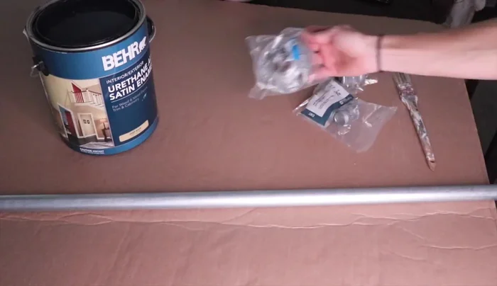 Paint the metal conduit (two coats)