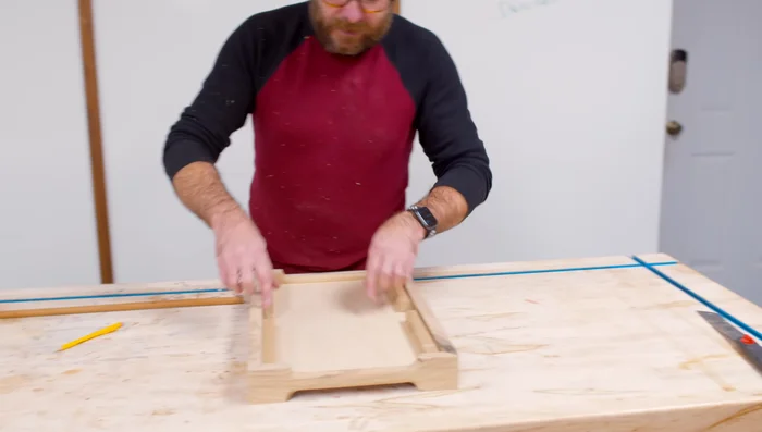 Assemble the legs using support dowels and connecting bolts. Cut bolts to length for snug fit.