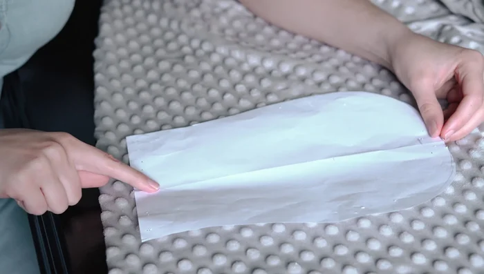 Top Stitch Burp Cloth: Top stitch all the way around with a quarter-inch seam allowance.