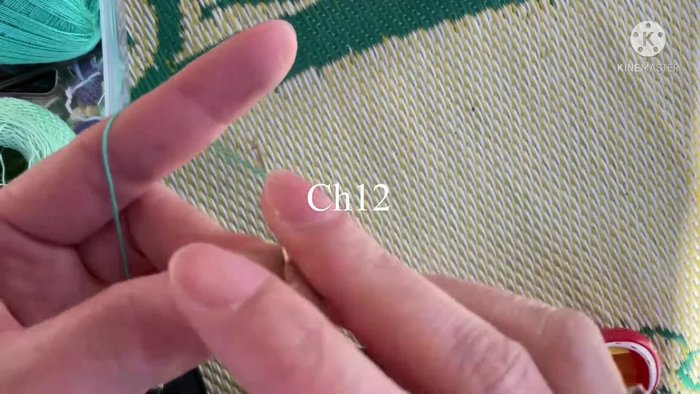 Count chains 1-12, and create additional chains for leaves