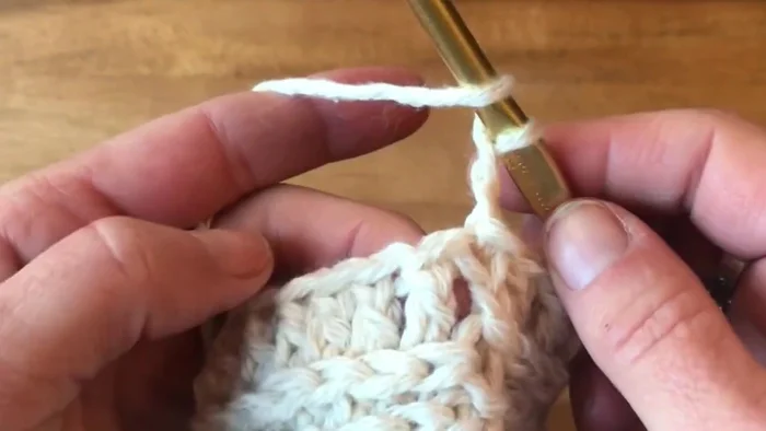 Round 25: Chain 2, front post double crochet in each double crochet from the previous round.