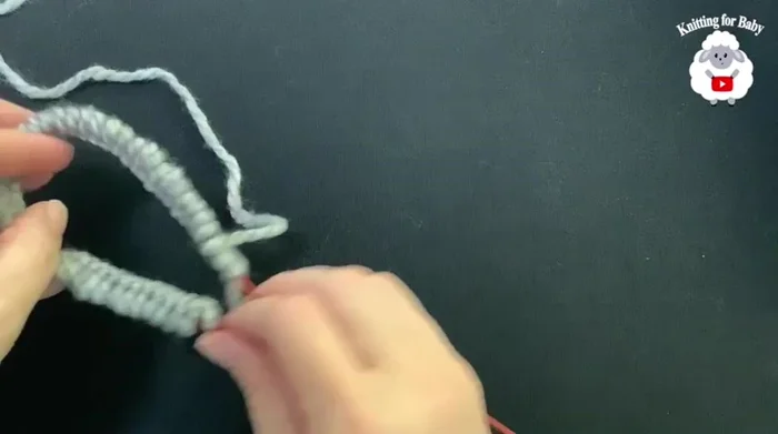 Divide stitches between needles for magic loop.