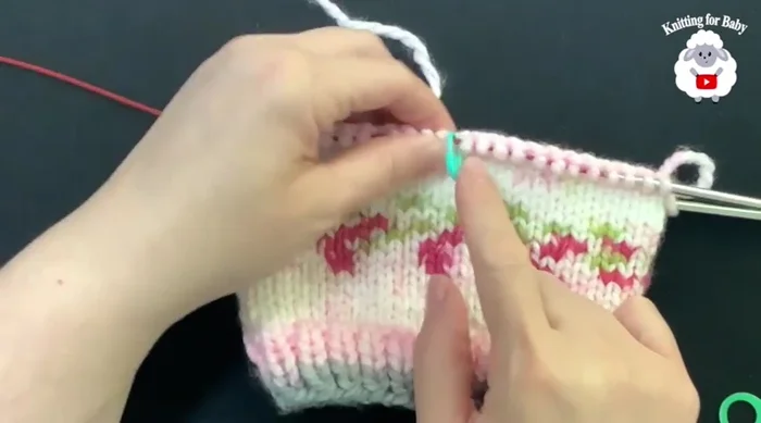 Place stitch markers every 12th stitch.