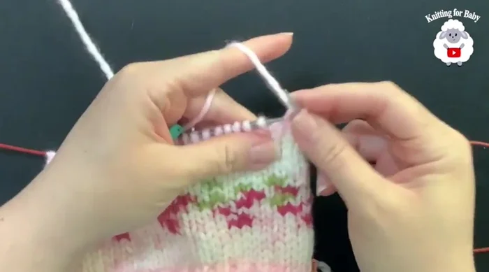 Continue decreasing every row until you have a few stitches left.