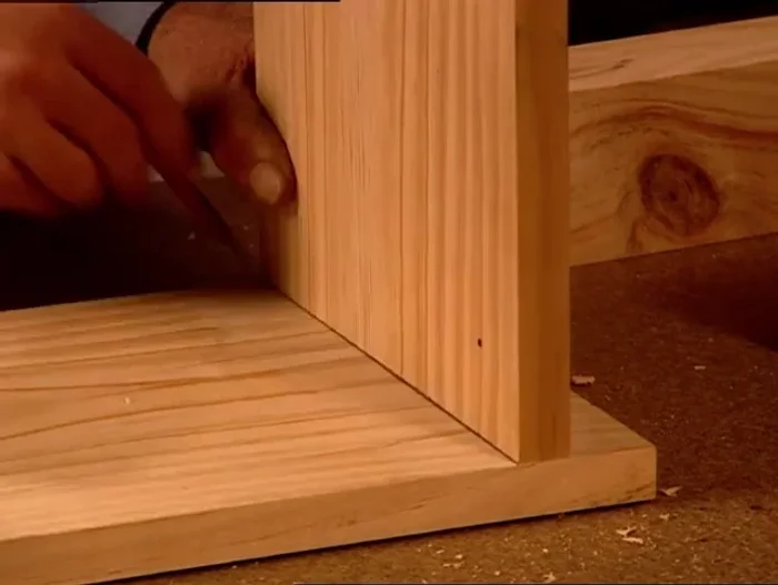 Mark and pre-drill all fixing holes using a 4mm bit for outer holes and a 3mm bit for inner holes.