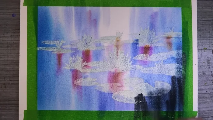 Add Payne's gray for depth and drama, ensuring the paper remains wet.