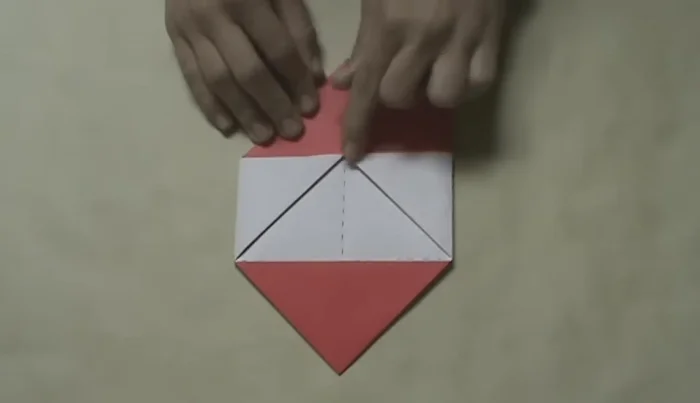 Repeat step 9 on the top right corner.