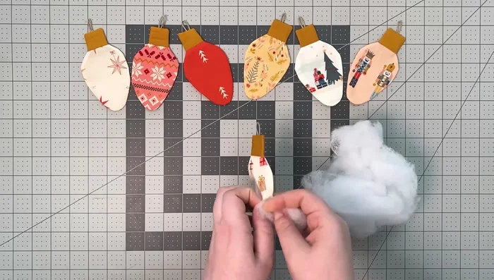 Hand stitch the opening closed using an invisible stitch.