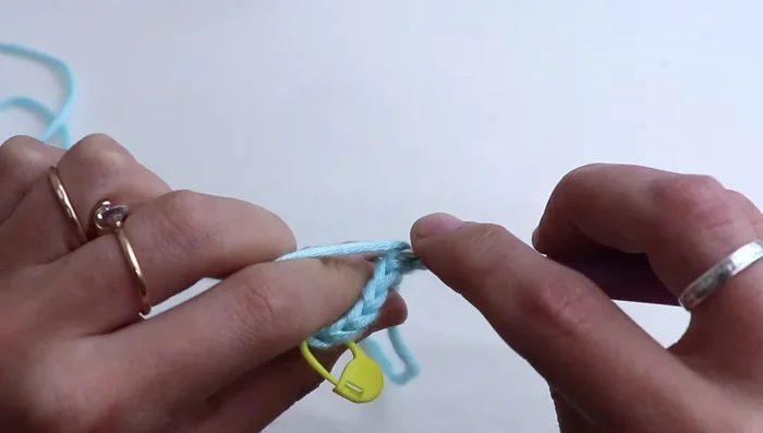 Continue increasing until the first section is 14cm long (adjust based on your calculations).