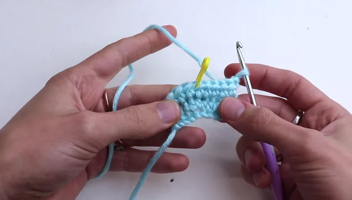 Continue increasing until the first section is 14cm long (adjust based on your calculations).