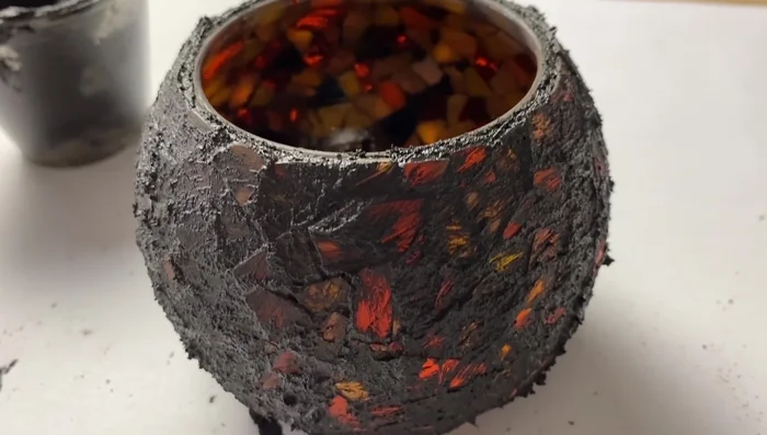 Let the grout set for 10 minutes