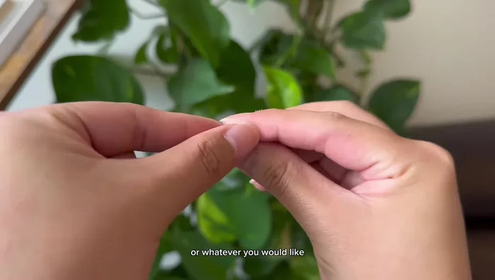 Attach keychain ring.