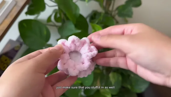 Attach keychain ring.