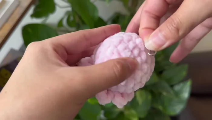 Attach keychain ring.