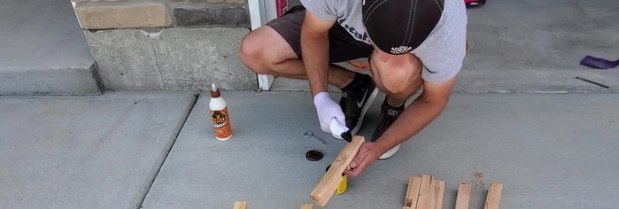 Apply stain to the wood.