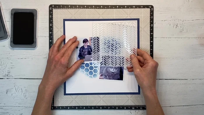 Layering stencils: Overlap different stencils to create more complex designs. Experiment with different ink colors for added depth.