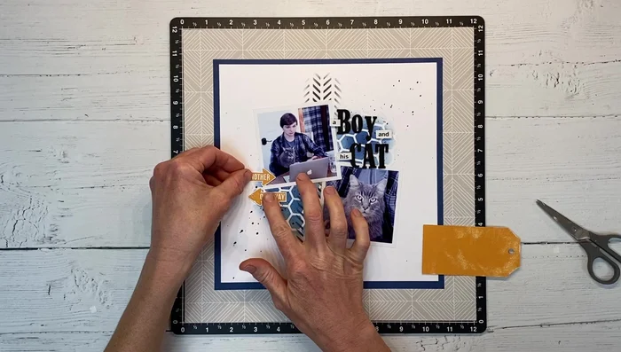 Tag Making: Create small tags from coordinating paper, add embellishments (stamps, stickers, etc.), and attach them to the project.