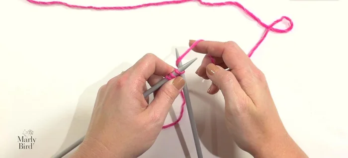 Row 2: Knit all stitches.