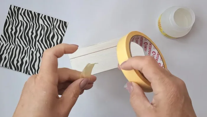 After drying, clean the inner ends with sandpaper to remove paint spills.