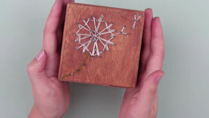 Bend the sticking-up nail ends.