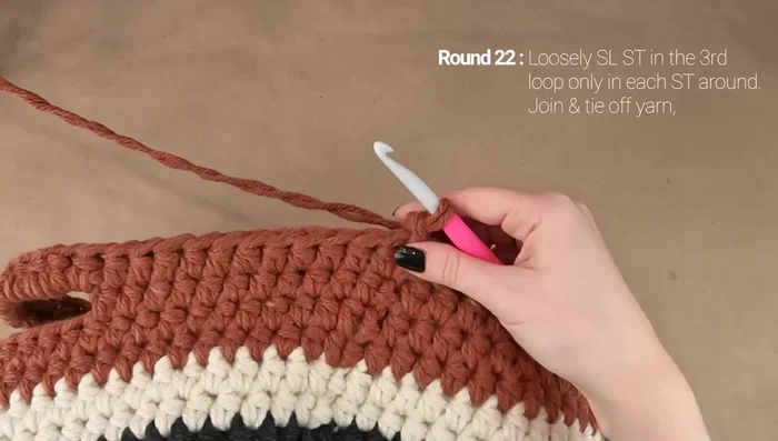 Fasten off and weave in ends.