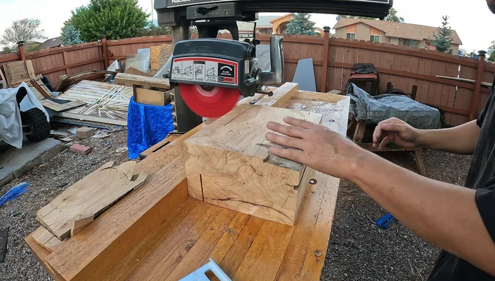 Sand the glued seams to create a smooth surface for epoxy.