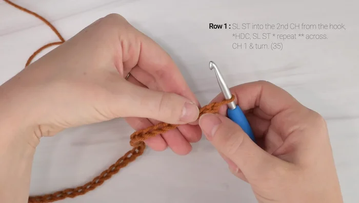 Color Changes: Change colors every 24 rows (or as desired). To change colors, on the last slip stitch of a row, insert your hook, drop the current color, pick up the new color, and pull through.