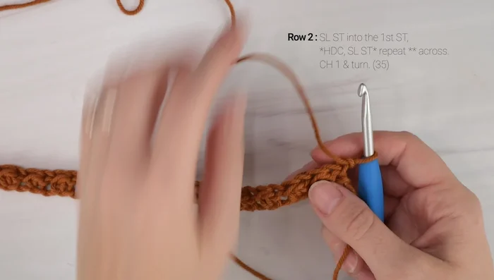 Color Changes: Change colors every 24 rows (or as desired). To change colors, on the last slip stitch of a row, insert your hook, drop the current color, pick up the new color, and pull through.