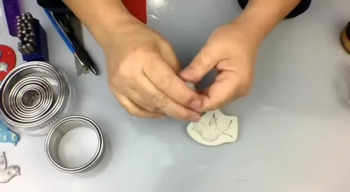 Condition the polymer clay thoroughly to ensure it's not crumbly.