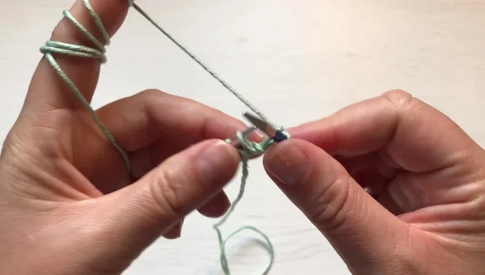 Knit 5 rows of garter stitch (knit every row).