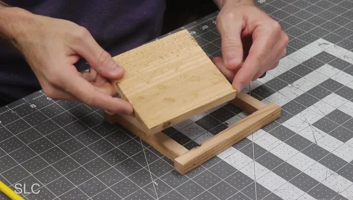 Attach bottom piece using brad nails.