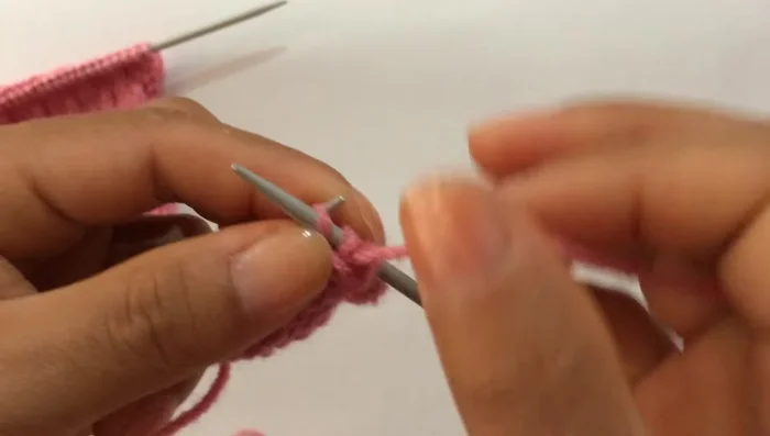 Row 8 (Wrong side): Slip the first stitch purlwise. Then repeat this pattern: Purl 3, slip 1.