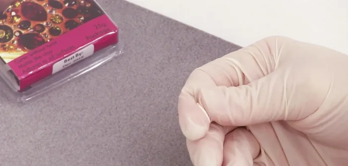 Place the clay into the bezel setting.