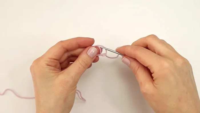 Make a slip knot and chain 54.